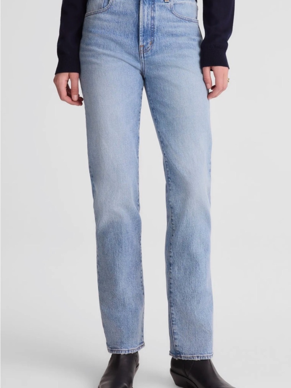 Madewell Light Wash Straight-Leg Jeans